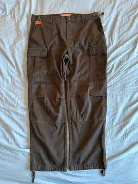 Y2K Empyre Black Cargo Pants Wide Leg JNCO Style Size 34x30 Baggy